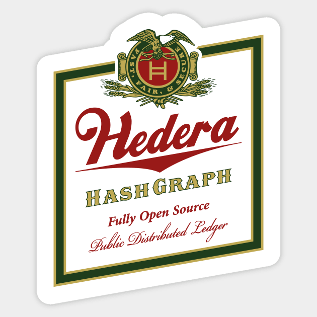 Hedera Beer Label Sticker by jeffsmoll